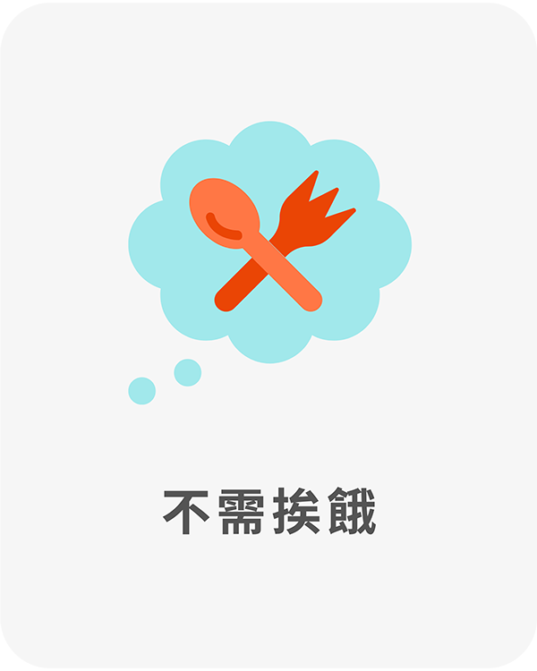 不需挨餓